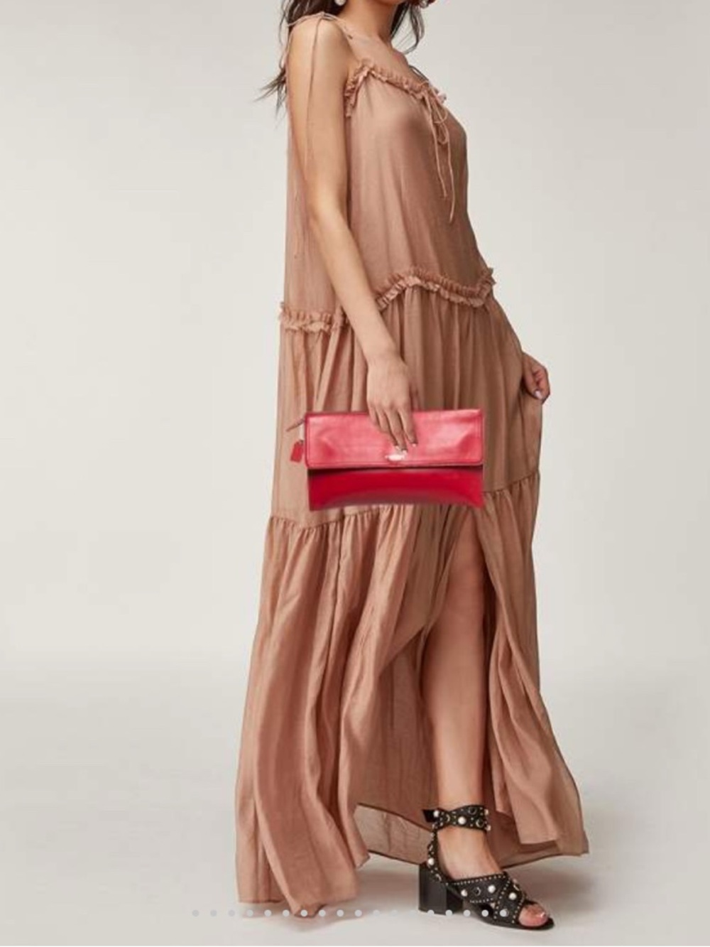 Coach Vintage Envelope Clutch Bag Classic Red Bag